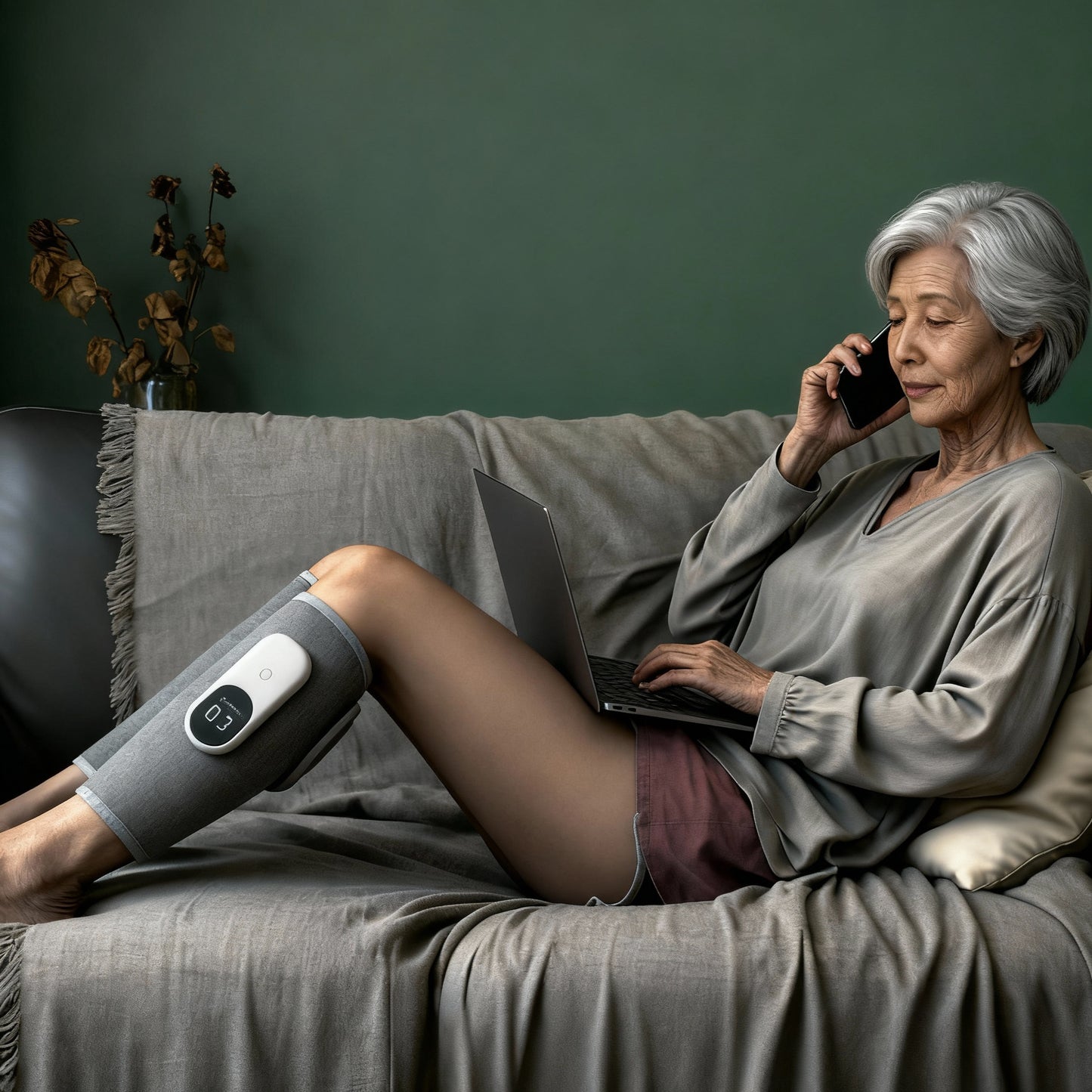 Cordless Heated 3-in1 Calf Massager
